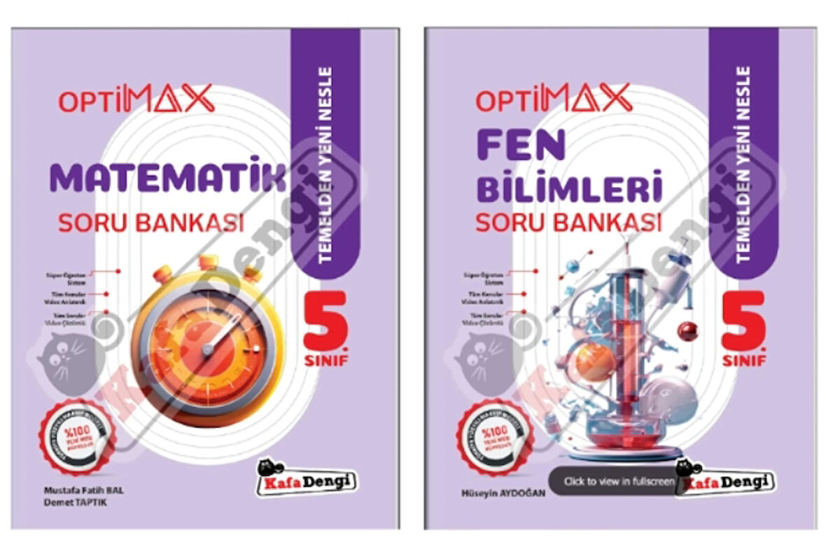 Kafa Dengi Yayınları 5. Optimax  Matematik - Fen Bilimleri - Soru Bankası