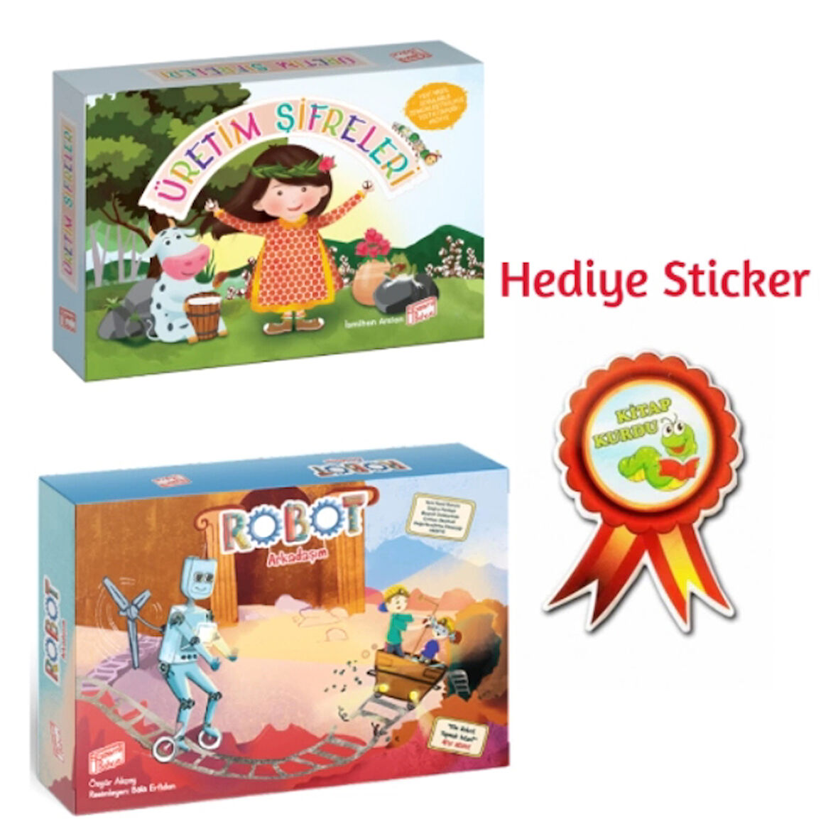 GİZEMLİ BAHÇE 2.SINIF ÜRETİM ŞİFRELERİ 10'LU HİKAYE SETİ - ROBOT ARKADAŞIM 10'LU HİKAYE SETİ