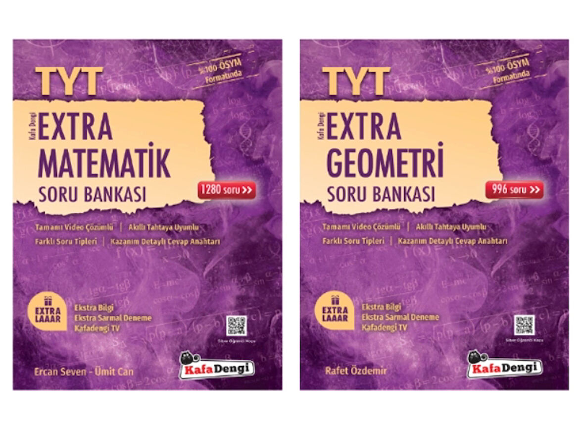 Kafa Dengi Yayınları TYT Sayısal Set Matematik - Geometri Extra Soru Bankası