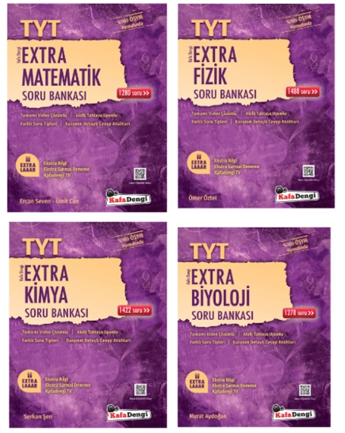 Kafa Dengi Yayınları TYT Sayısal Set Matematik - Fizik - Kimya - Biyoloji Extra Soru Bankası