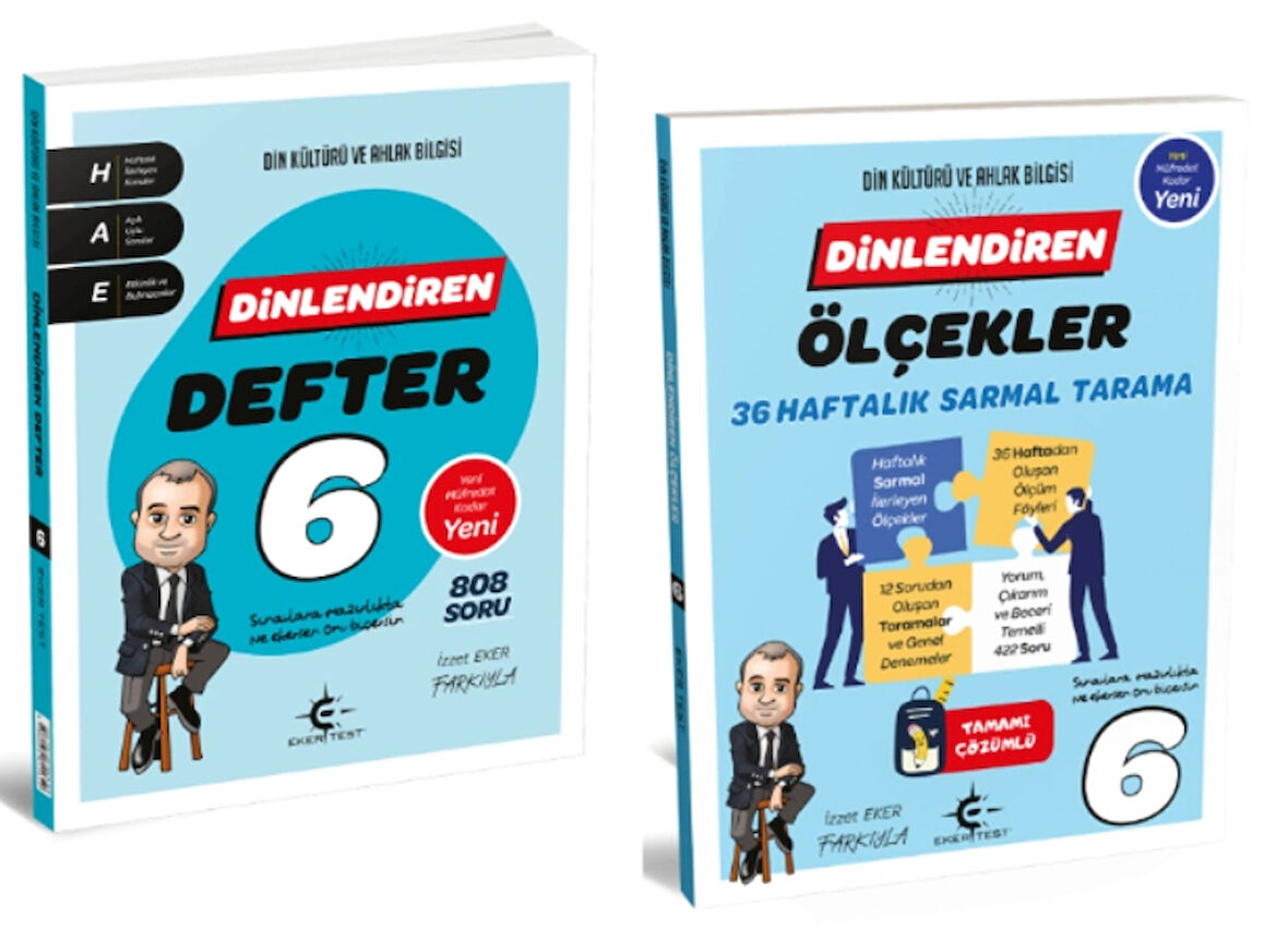 ARI YAYINCILIK 6. Sınıf Dinlendiren Defter ve Ölçekler 36 Haftalık Sarmal Tarama