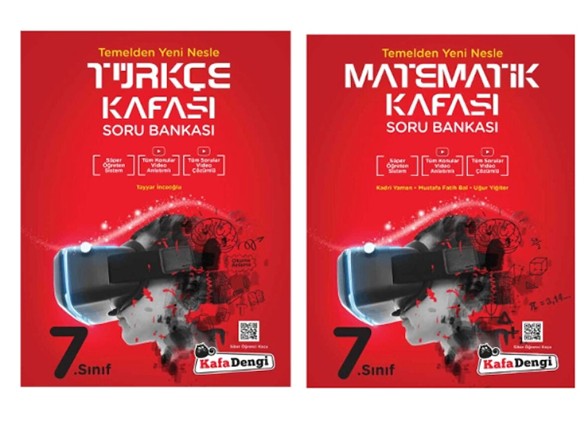 KAFA DENGİ YAYINLARI 7. Sınıf Türkçe + Matematik Kafası Soru Bankası