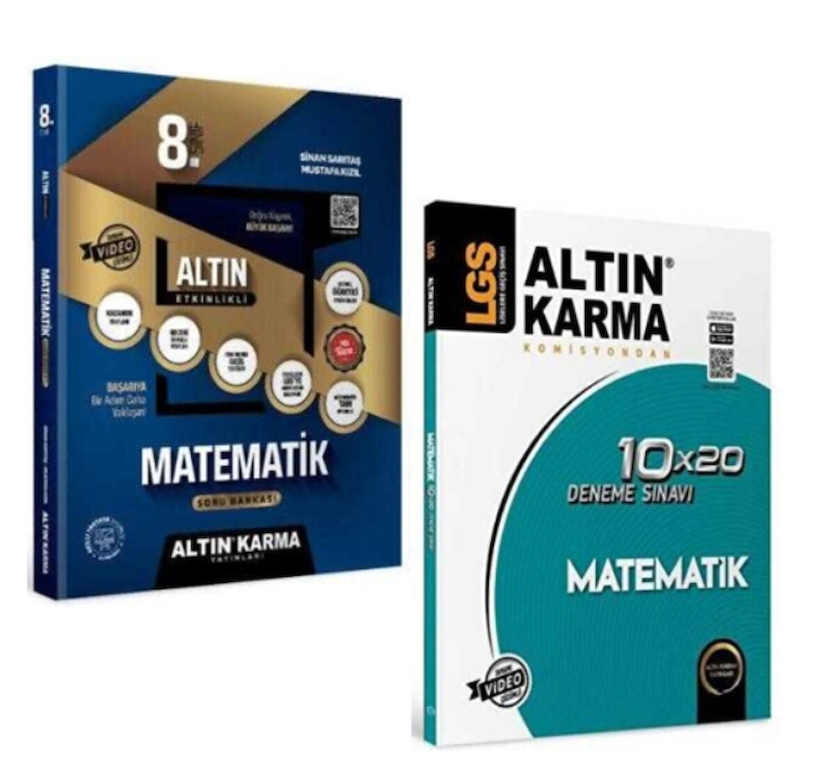 ALTIN KARMA YAYINLARI 8.SINIF MATEMATİK ETKİNLİKLİ SORU BANKASI+MATEMATİK 10X20 DENEME SINAVI