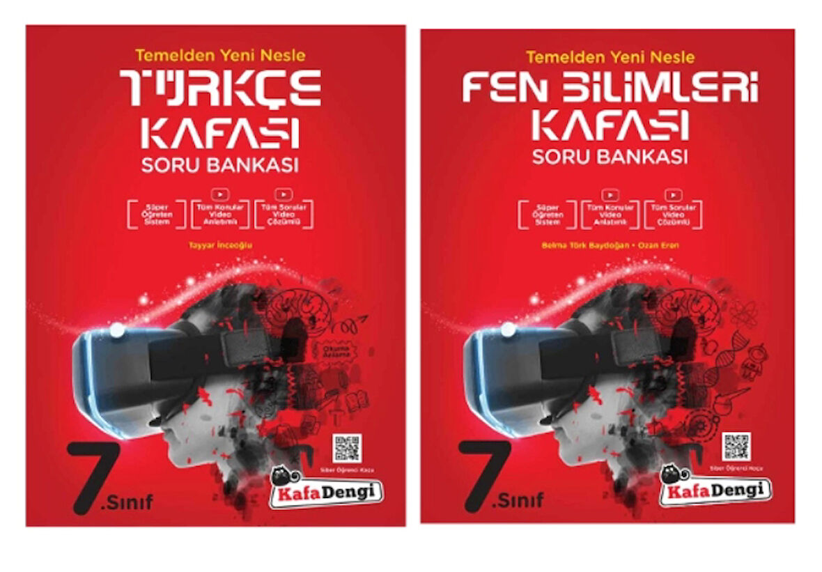 KAFA DENGİ YAYINLARI 7. Sınıf Türkçe + Fen Bilimleri Kafası Soru Bankası