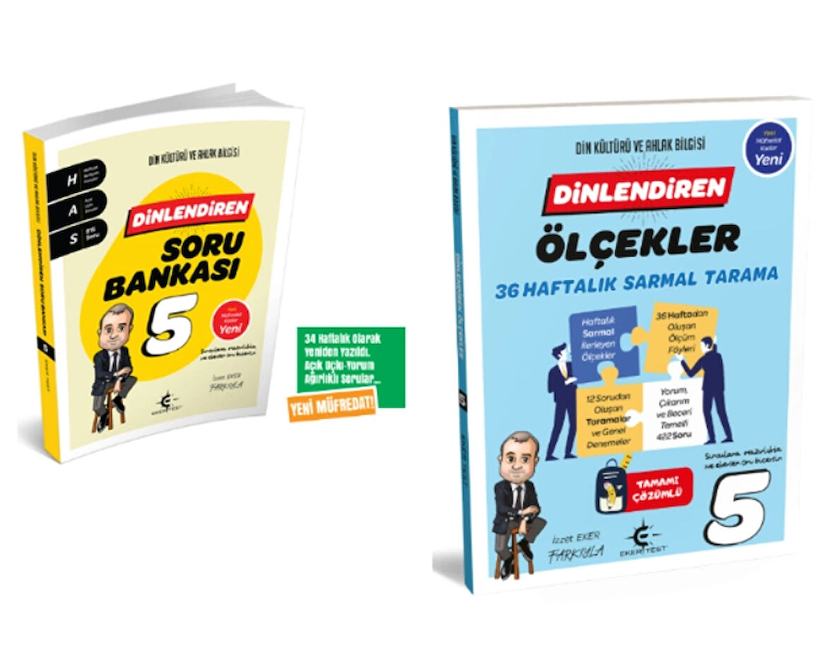 ARI YAYINCILIK 5. Sınıf Dinlendiren Soru Bankası ve Ölçekler 36 Haftalık Sarmal Tarama