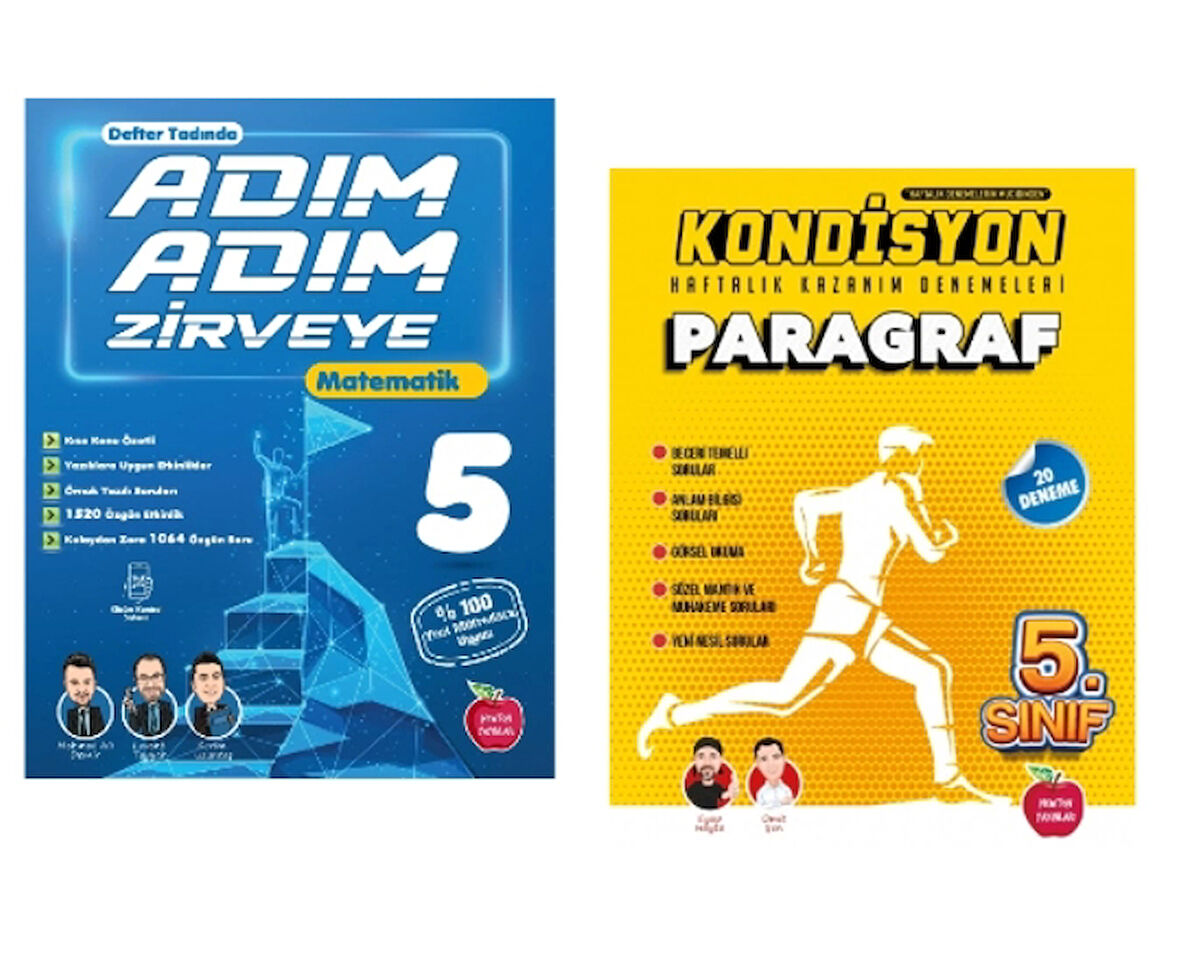 Newton Yayınları 5.Sınıf Adım Adım Zirveye  Matematik + Paragraf Deneme
