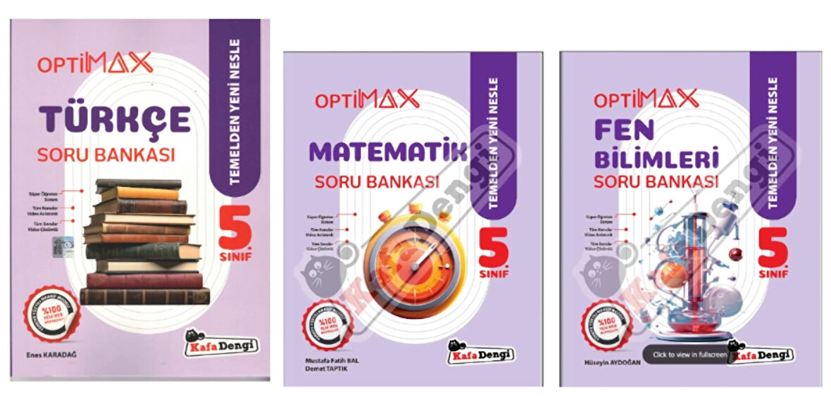 Kafa Dengi Yayınları 5. Optimax Türkçe - Matematik - Fen Bilimleri - Soru Bankası
