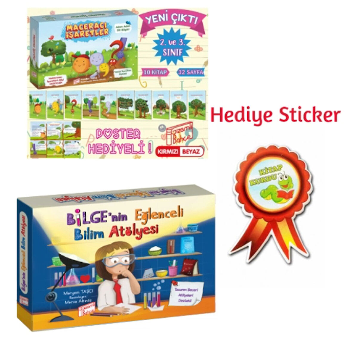 GİZEMLİ BAHÇE 2.SINIF MACERACI İŞARETLER 10'LU HİKAYE - BİLGE'NİN EĞLENCELİ BİLİM ATÖLYESİ 10'LU HİKAYE SETİ