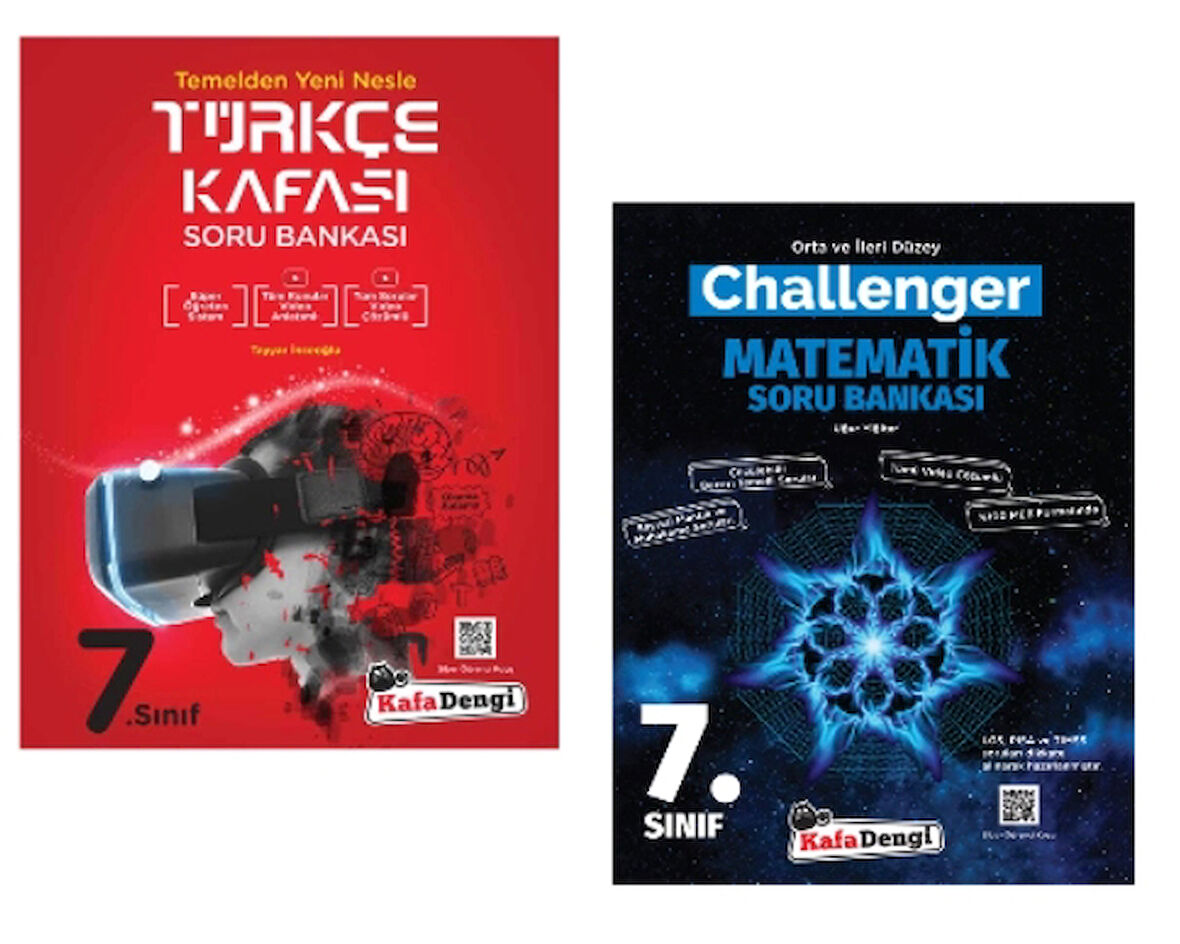 KAFA DENGİ YAYINLARI 7. Sınıf Türkçe  Kafası + Matematik Challenger Soru Bankası