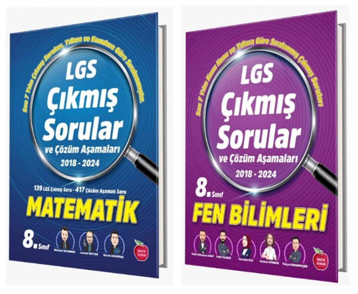 Newton Yayınları Matematik + Fen Bilimleri LGS Çıkmış Sorular ve Çözüm Aşamalar(2018-2024)
