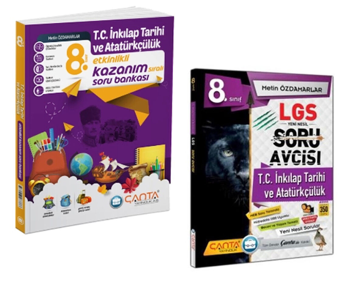 ÇANTA YAYINLARI 8. SINIF T.C. İnkılap Tarihi ve Atatürkçülük Etkinlikli Kazanım Sıralı Soru Bankası + LGS Soru Avcısı