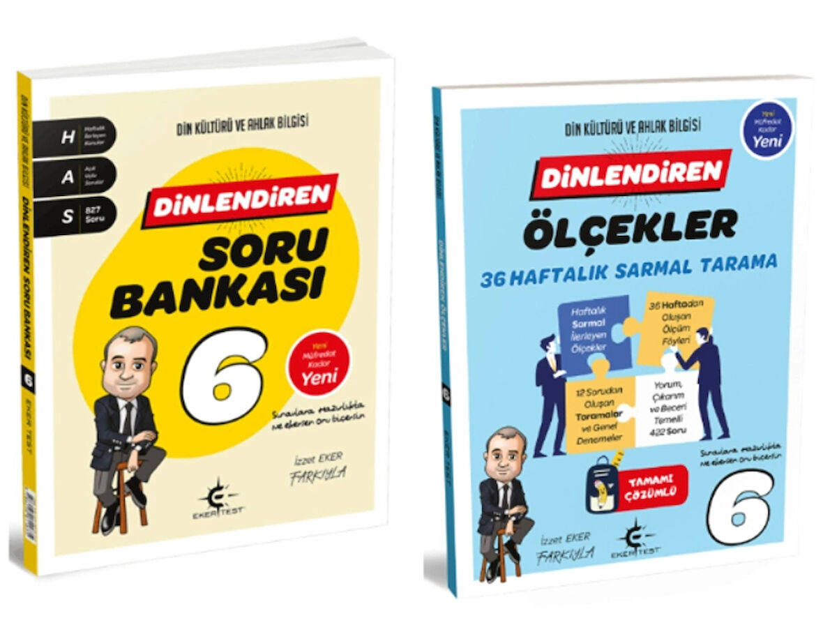 ARI YAYINCILIK 6. Sınıf Dinlendiren Soru Bankası ve Ölçekler 36 Haftalık Sarmal Tarama