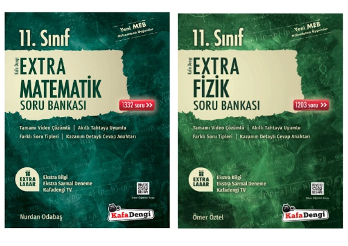 Kafa Dengi Yayınları 11. Sınıf Matematik - Fizik Extra Soru Bankası