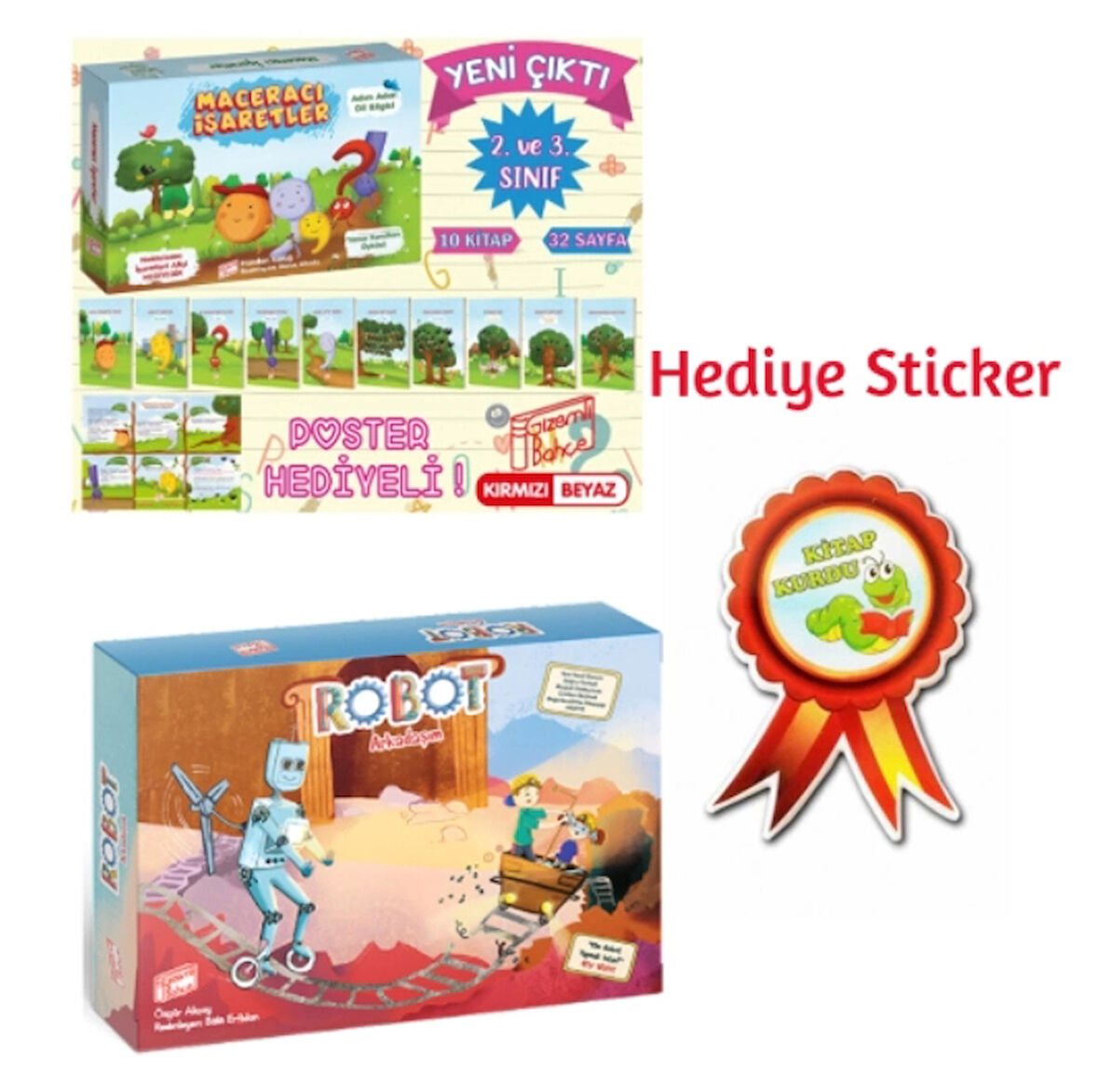 GİZEMLİ BAHÇE 2.SINIF MACERACI İŞARETLER 10'LU HİKAYE - ROBOT ARKADAŞIM 10'LU HİKAYE SETİ