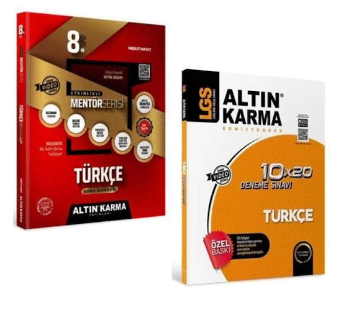 ALTIN KARMA YAYINLARI 8.SINIF TÜRKÇE ETKİNLİKLİ SORU BANKASI+TÜRKÇE 10X20 DENEME SINAVI