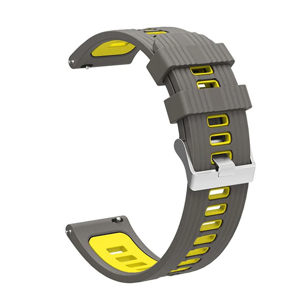 Gpack Huawei Watch Gt3 Pro 43mm Kordon Delikli Çift Renk Şık Tasarım KRD 55 