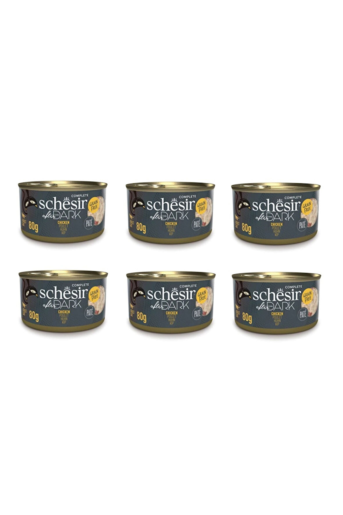 Schesir After Dark Pate Tavuklu Kedi Konserve 80 Gr. X 6 Adet