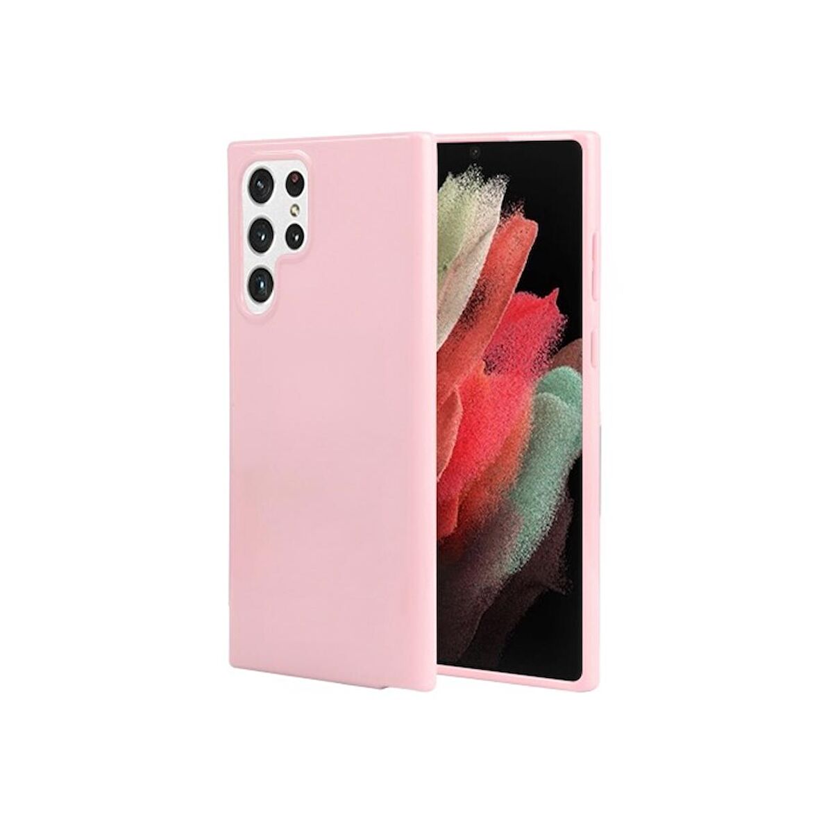 Smcase Samsung Galaxy S22 Ultra 5G Kılıf Lüks Premier Silikon