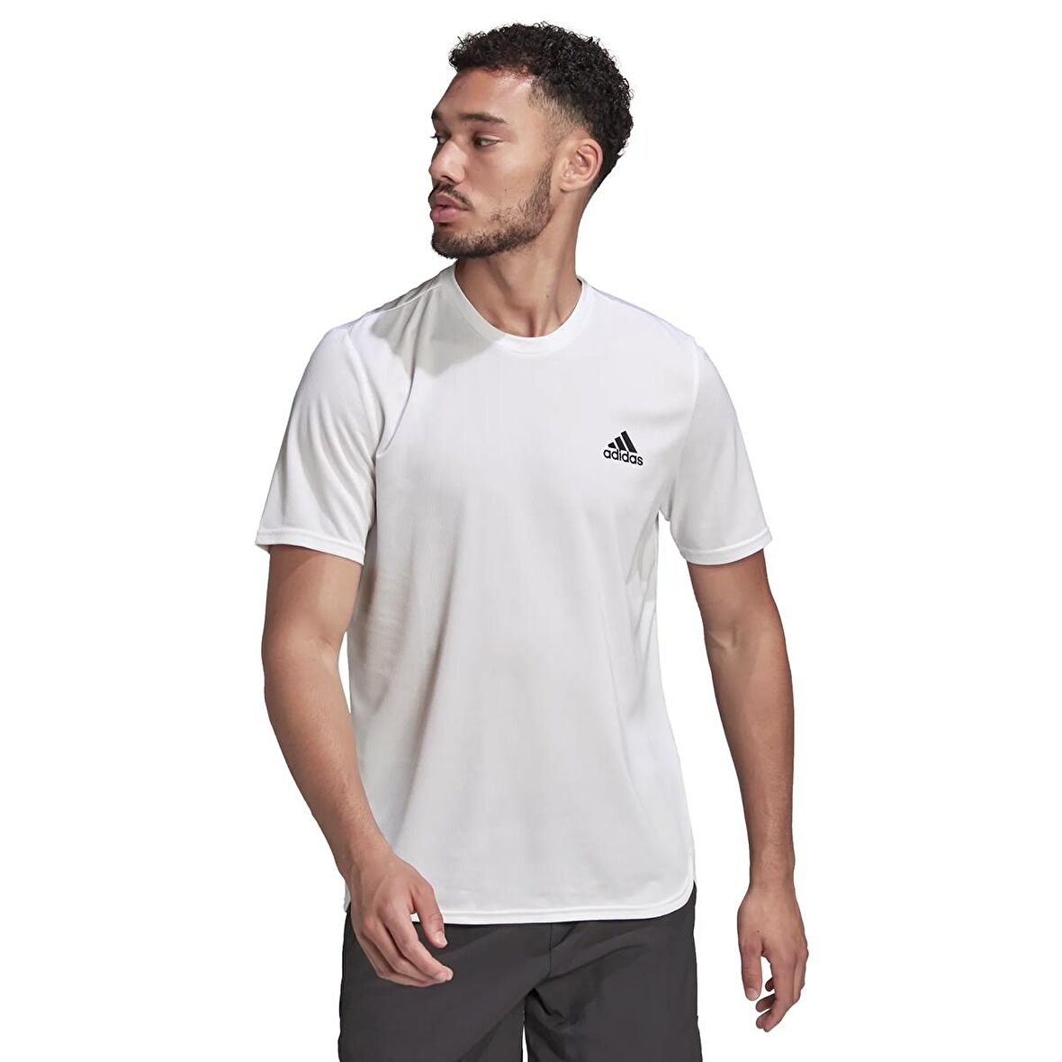 D4M Erkek Beyaz Antrenman T-shirt HF7215