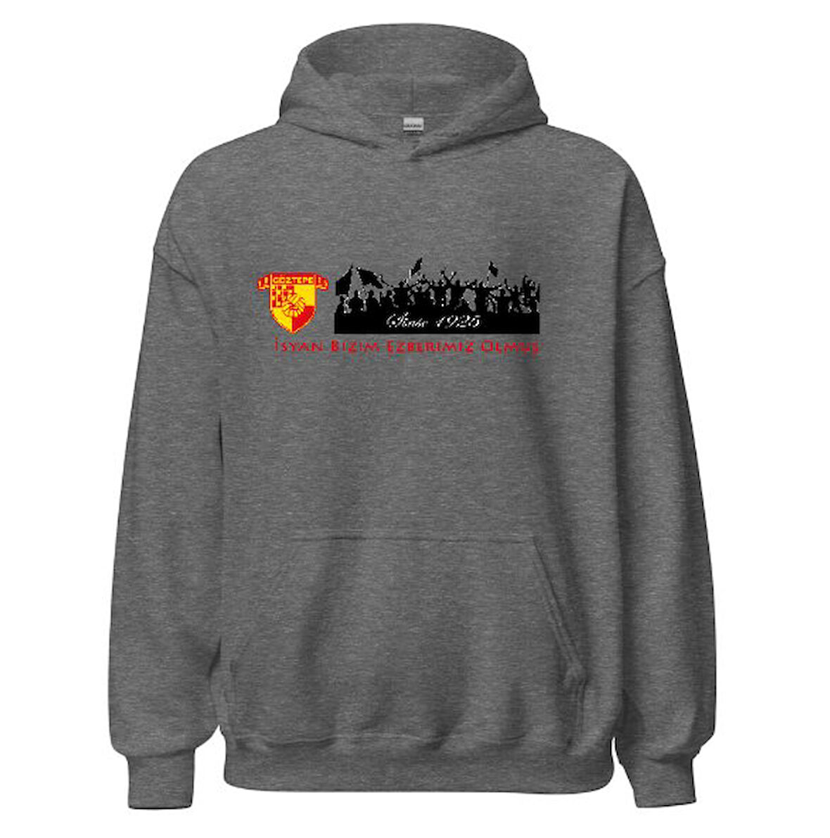 Göztepe Kapşonlu Sweatshirt - İsyan Bizim Ezberimiz Olmuş