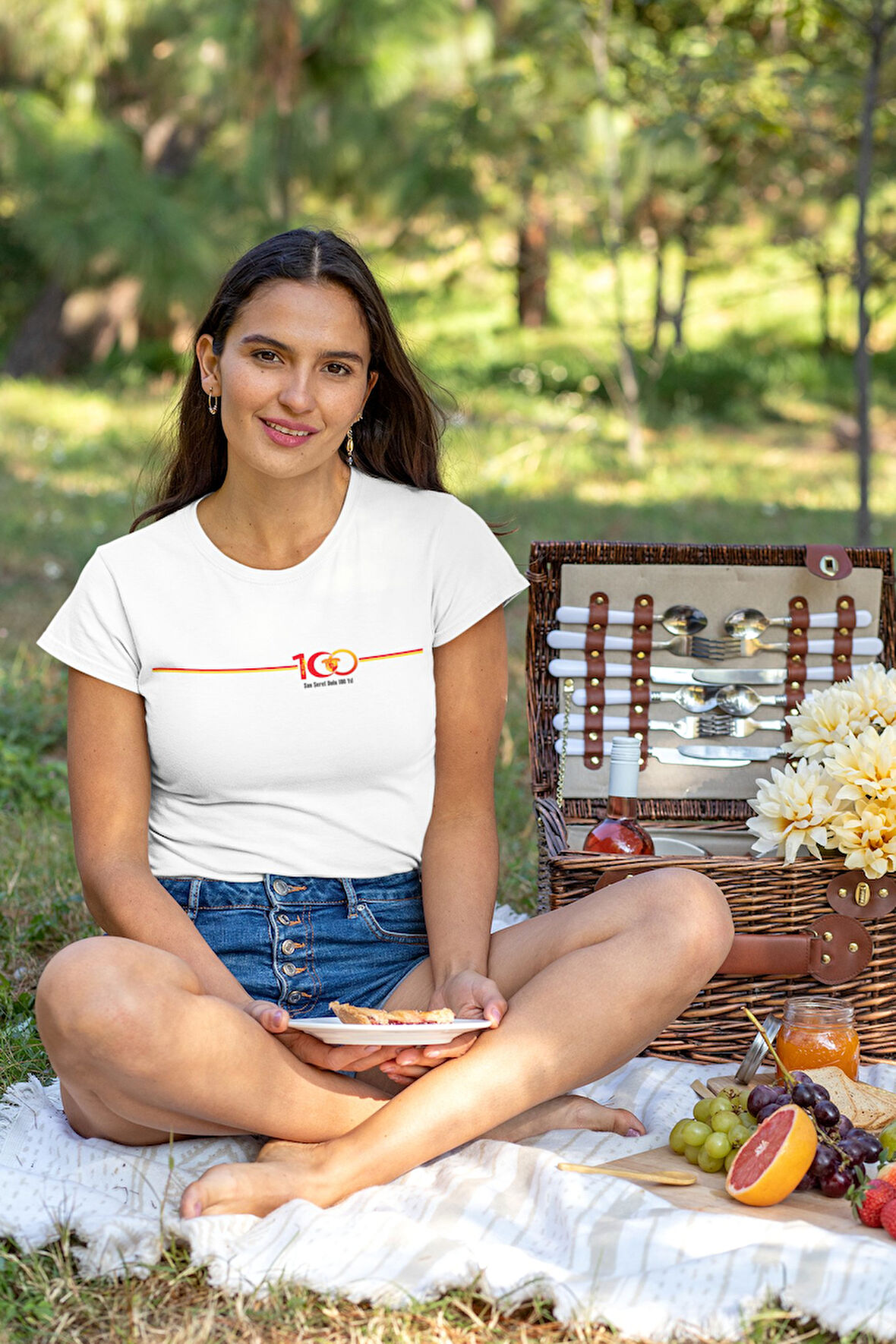 Göztepe 100. Yıl - Şan Şeref Dolu 100 Yıl Kısa kollu bisiklet yaka t-shirt Kadın