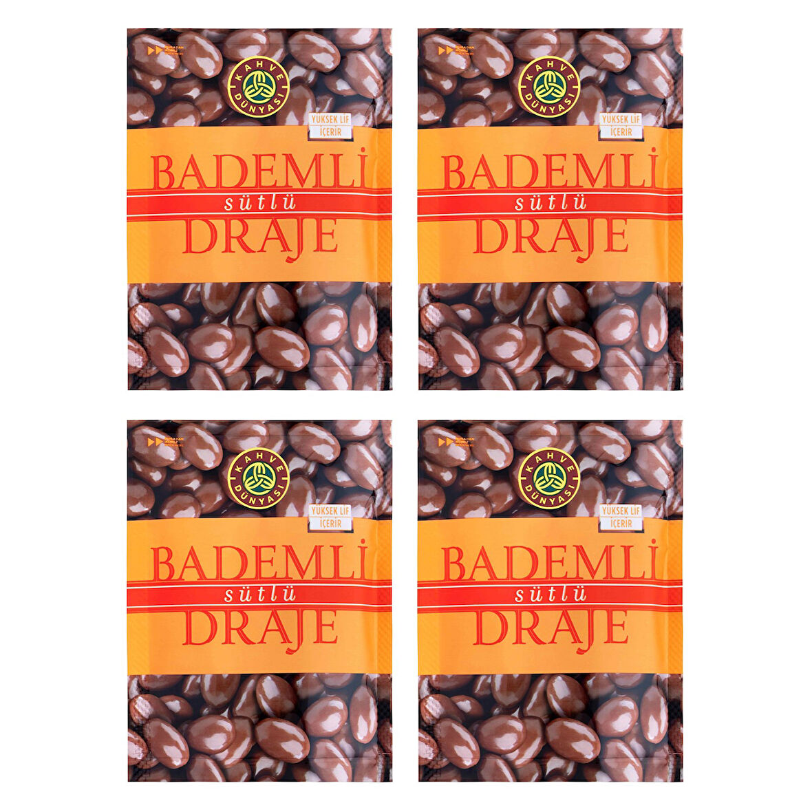 Kahve Dünyası Bademli Sütlü Draje 60 gr x 4 Adet