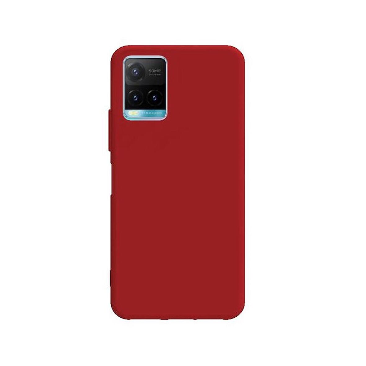 Smcase Vivo Y32 Kılıf Biye Mat Silikon  Nano Ekran Koruyucu
