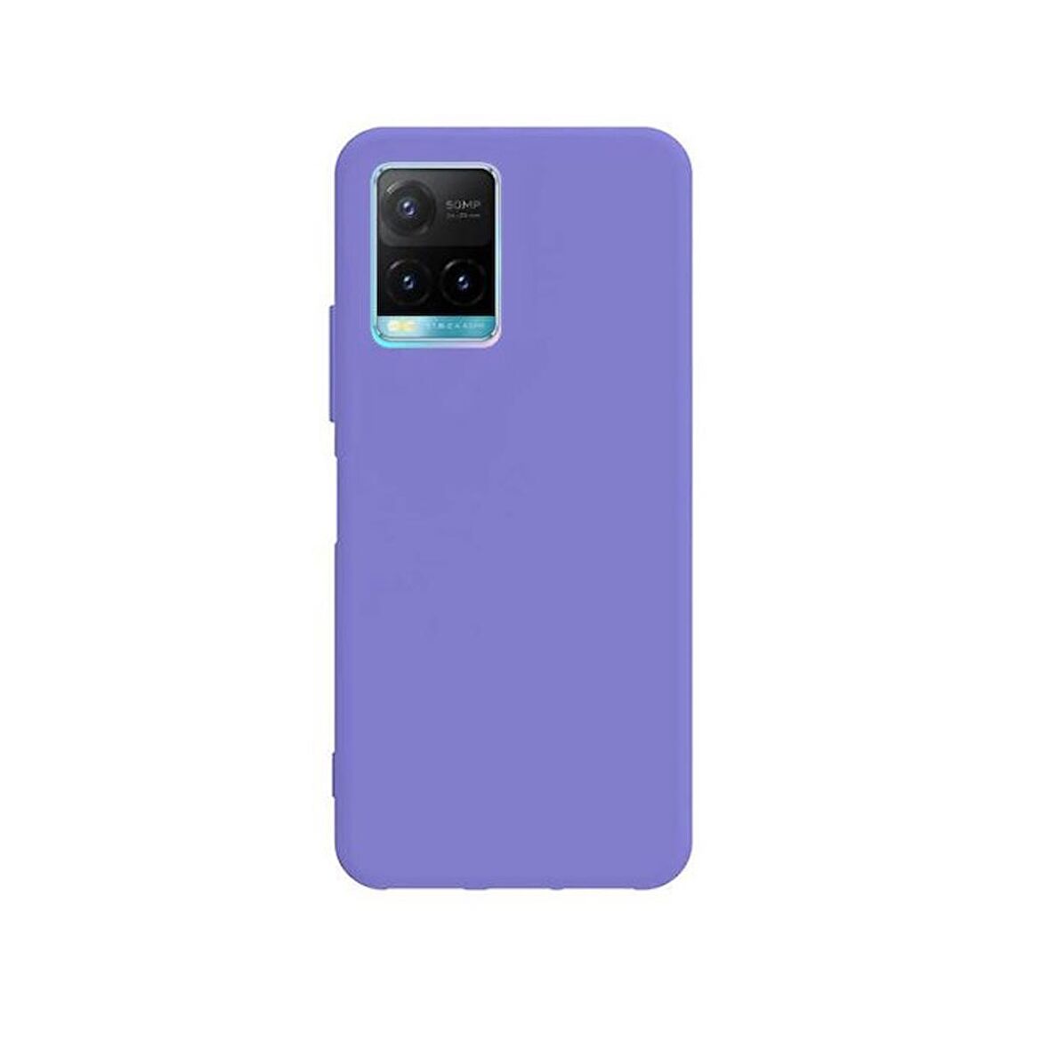 Smcase Vivo Y32 Kılıf Biye Mat Silikon  Nano Ekran Koruyucu