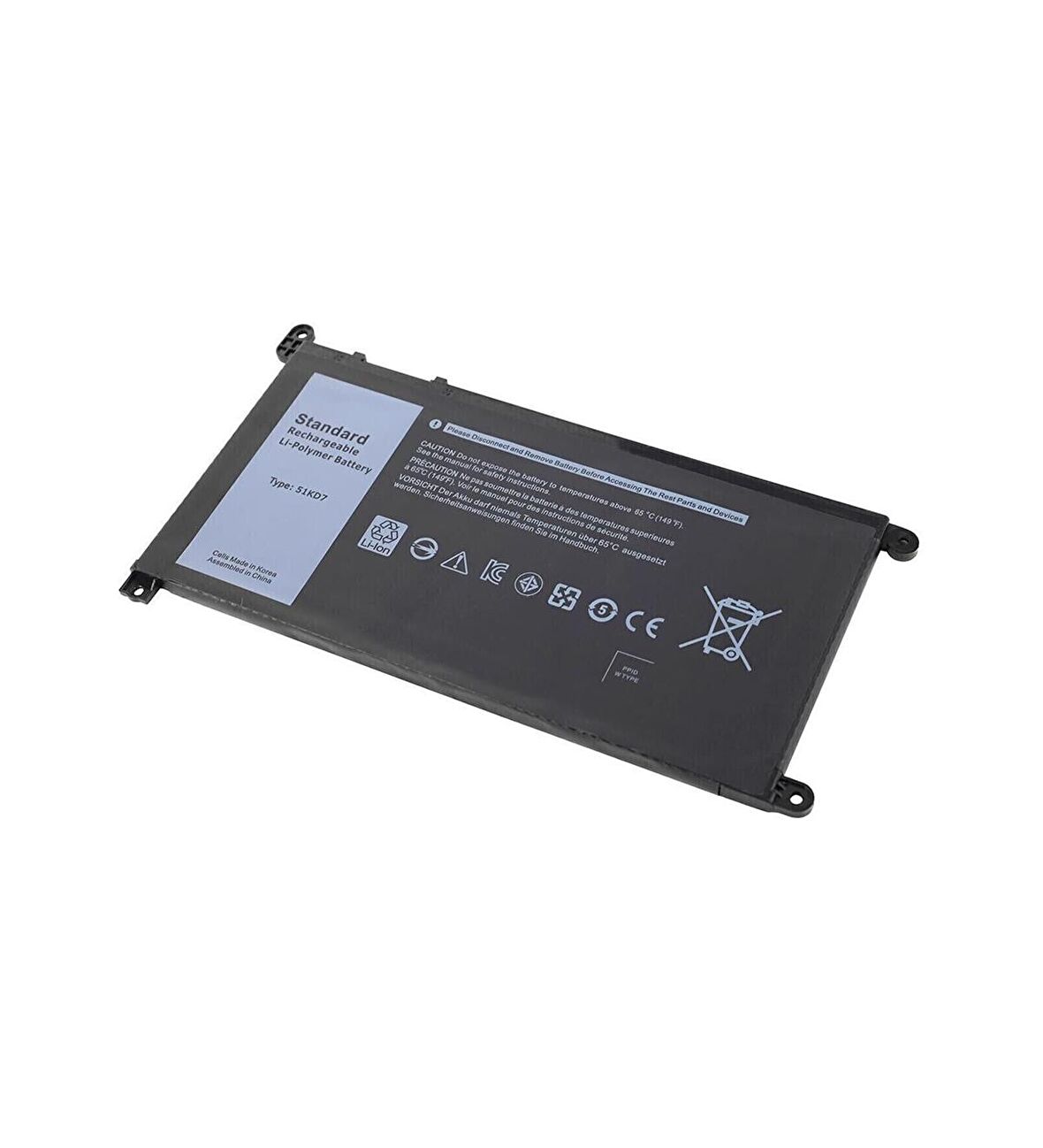 Dell Chromebook Y07HK 0Y07HK Notebook Batarya Laptop Pil