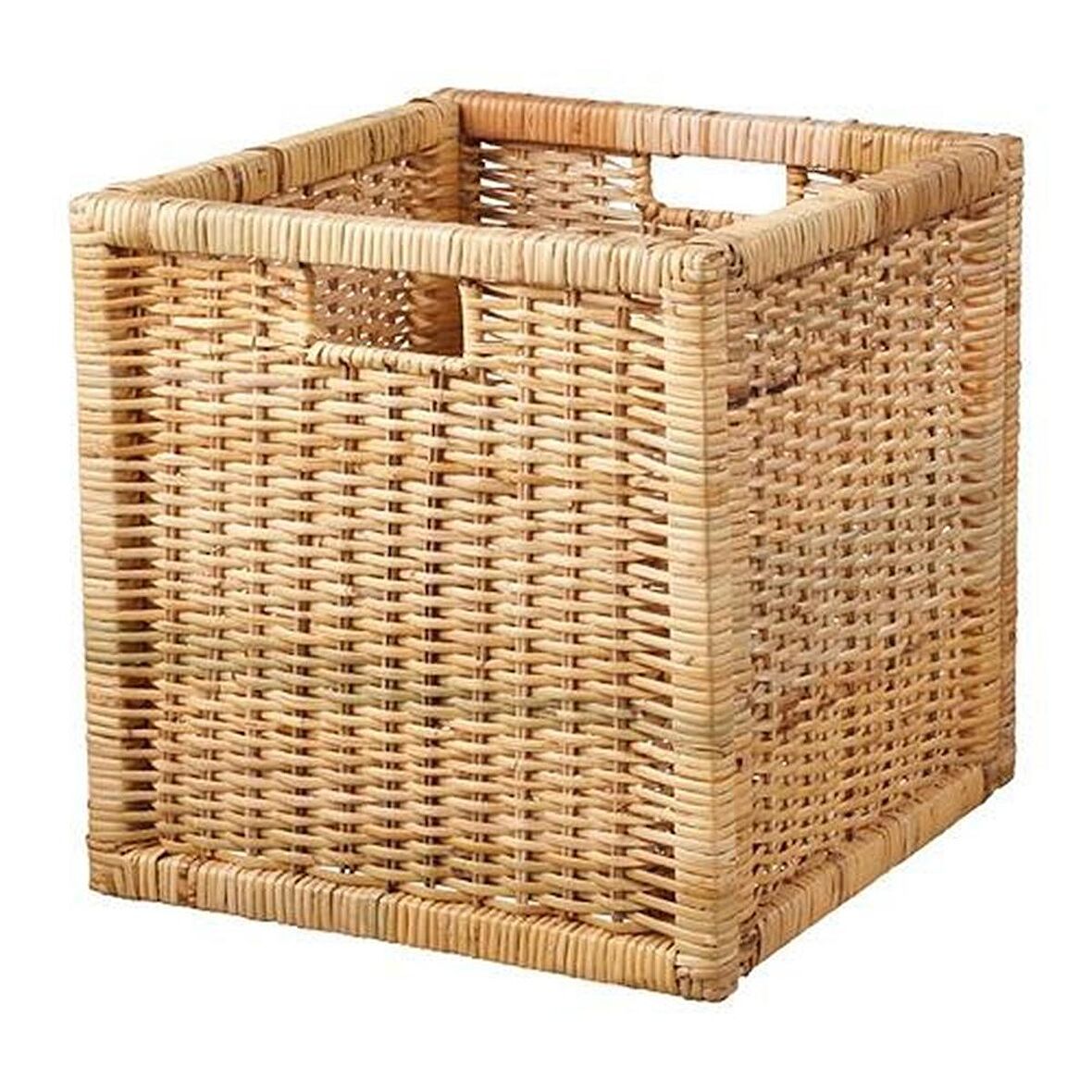 Branas Dekoratif Hasır Sepet Rattan Kutu - 32x35x32 cm