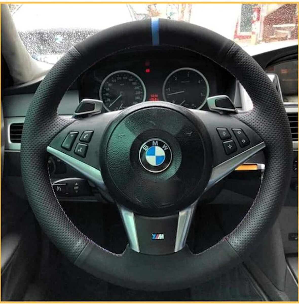 Bmw E60 Kasa Araca Özel Direksiyon Kılıfı ARACINIZIN DİREKSİYONUYLA TEYİT EDİNİZ
