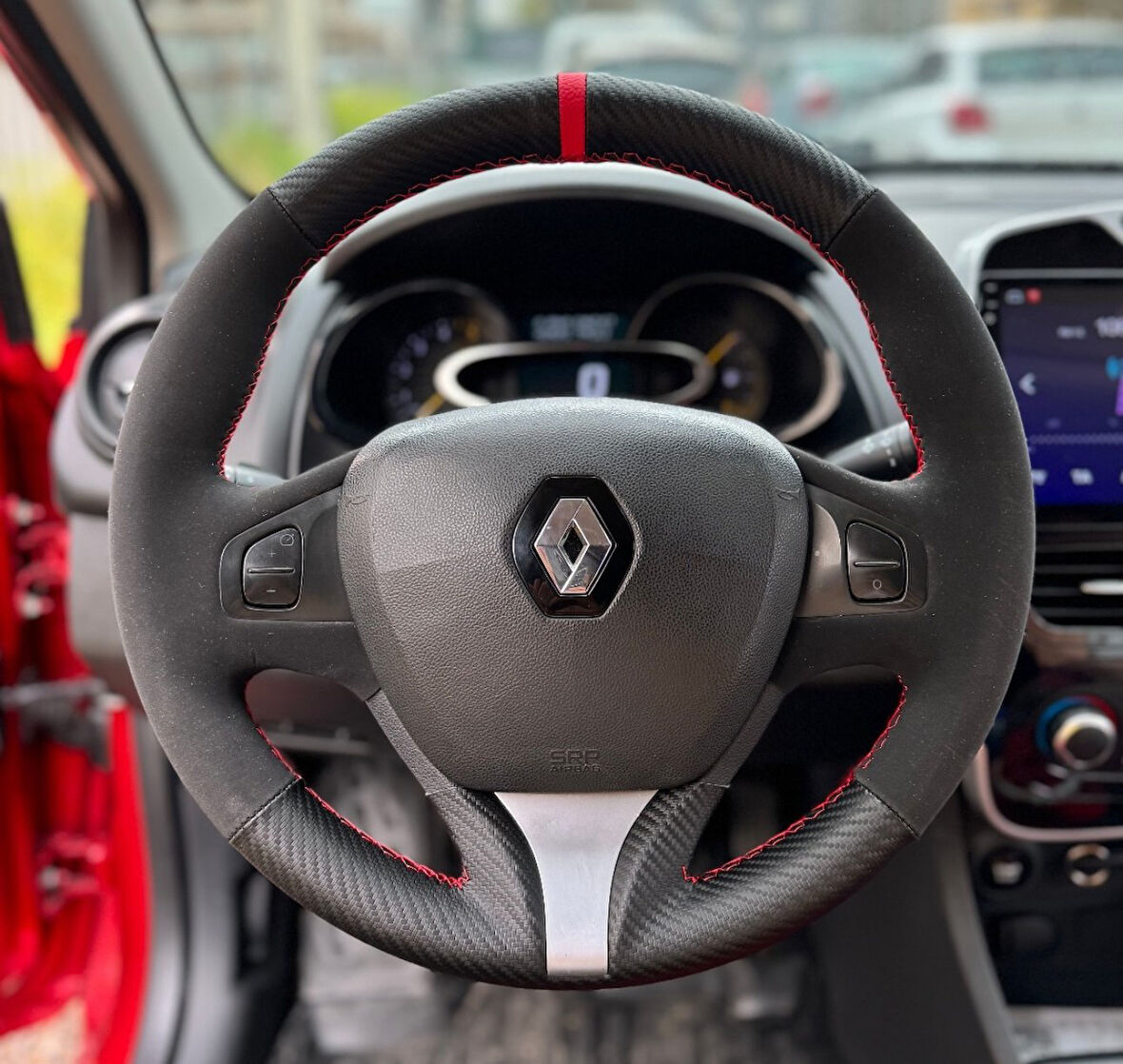 Renault Clio 4 Faz 1 2014-2017 Araca Özel Direksiyon Kılıfı (ARACINIZIN DİREKSİYONUYLA TEYİT EDİNİZ)