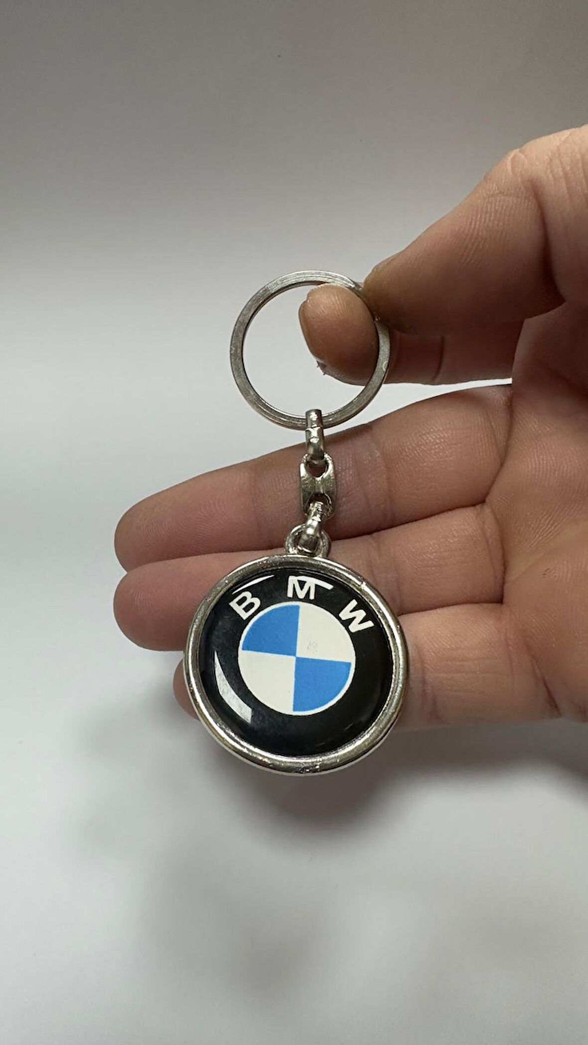 Bmw Yazılı Metal Anahtarlık Çift Yönlü (1 ADET)