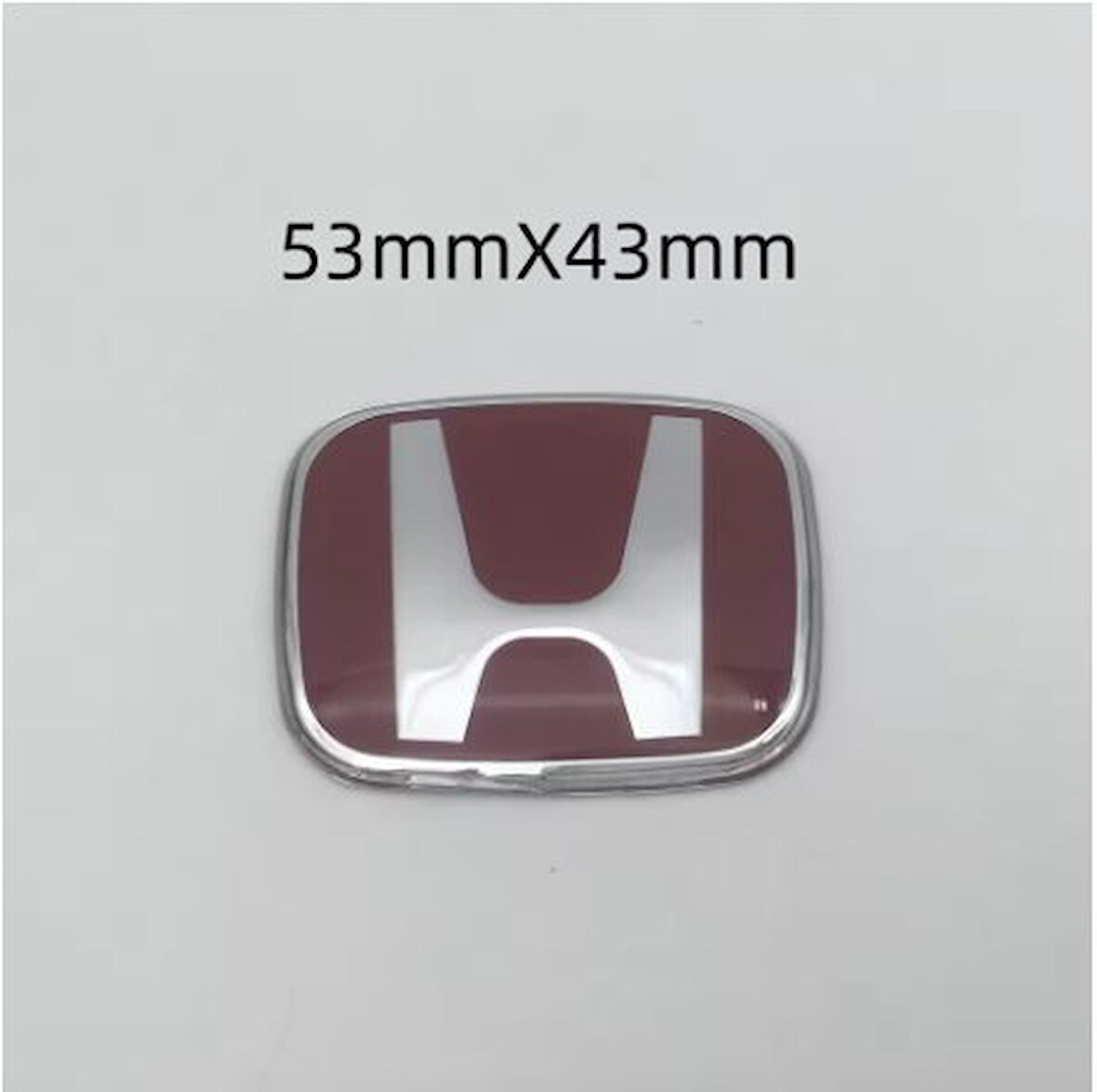 Honda Civic Uyumlu KIRMIZI Renk Direksiyon Logosu Boy 5,5 cm Genişlik 4,5 cm