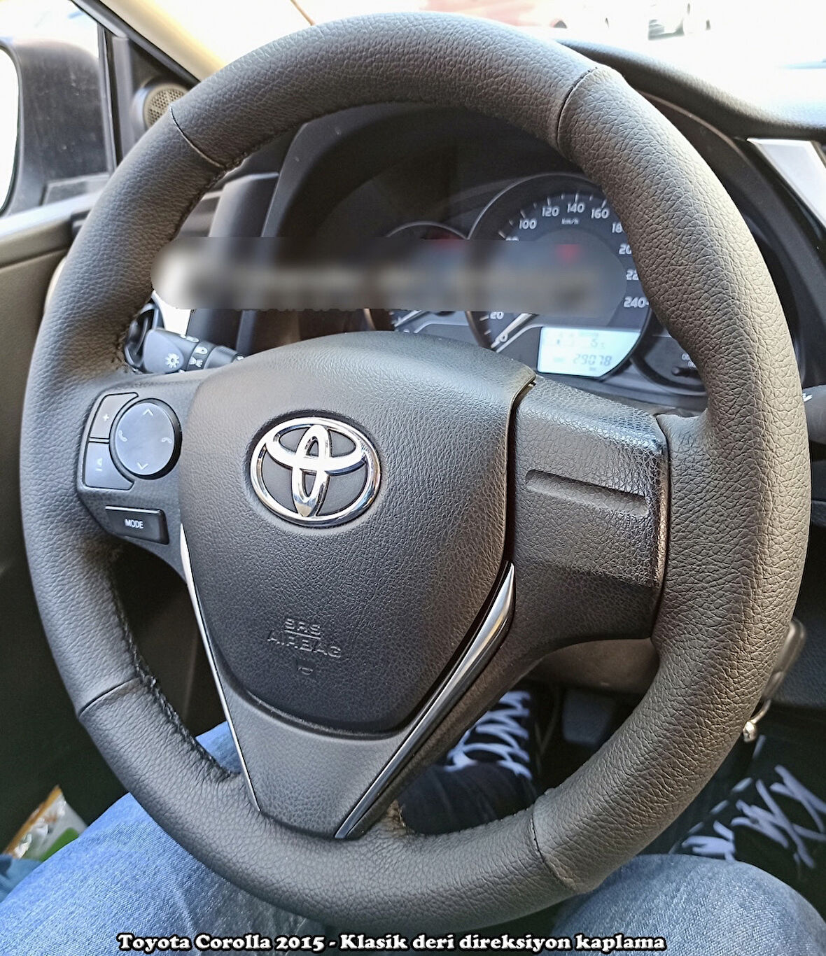 Toyota Corolla E190 2013-2018 Araca Uyumlu Direksiyon Kılıfı (Mat Model)