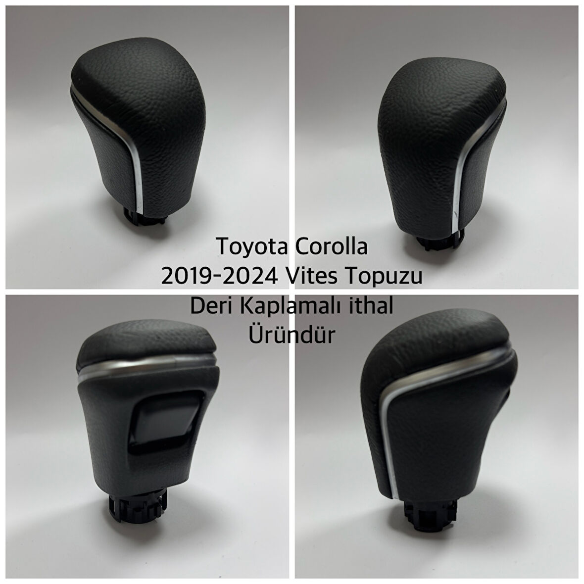 Toyota Corolla Camry Otomatik Vites Topuzu Siyah 2019-2024 DERİ KAPLAMALI