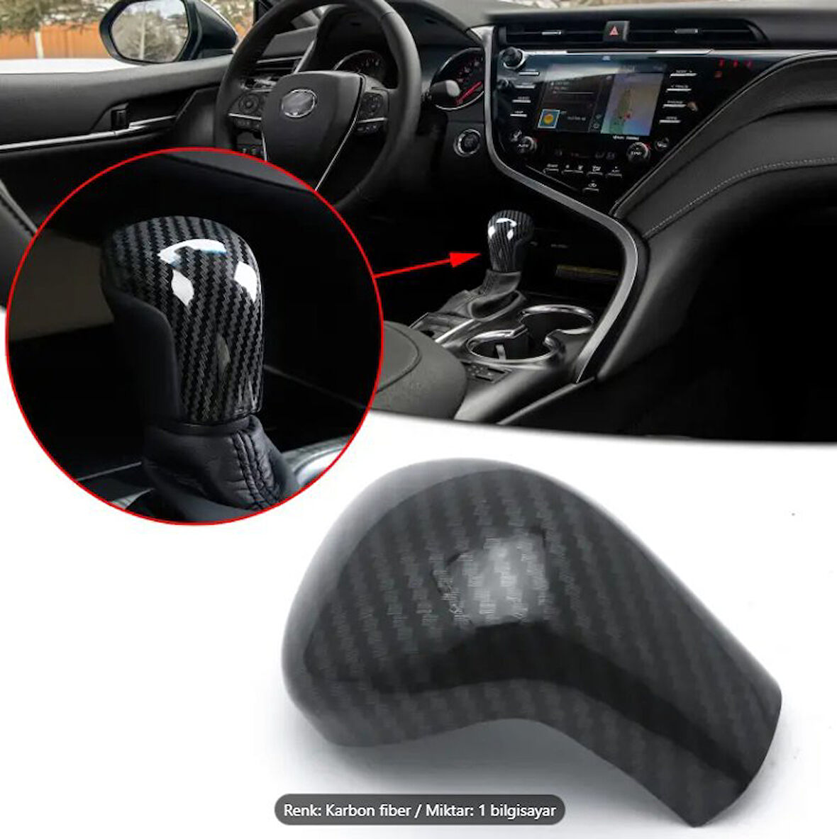 Toyota Camry, Avalon ve Corolla Vites Topuzu Kapağı - 2018-2020 KARBON