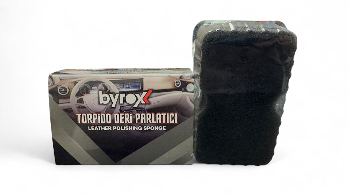 byrox Yağlı Sünger Deri Torpido Tampon Parlatıcı