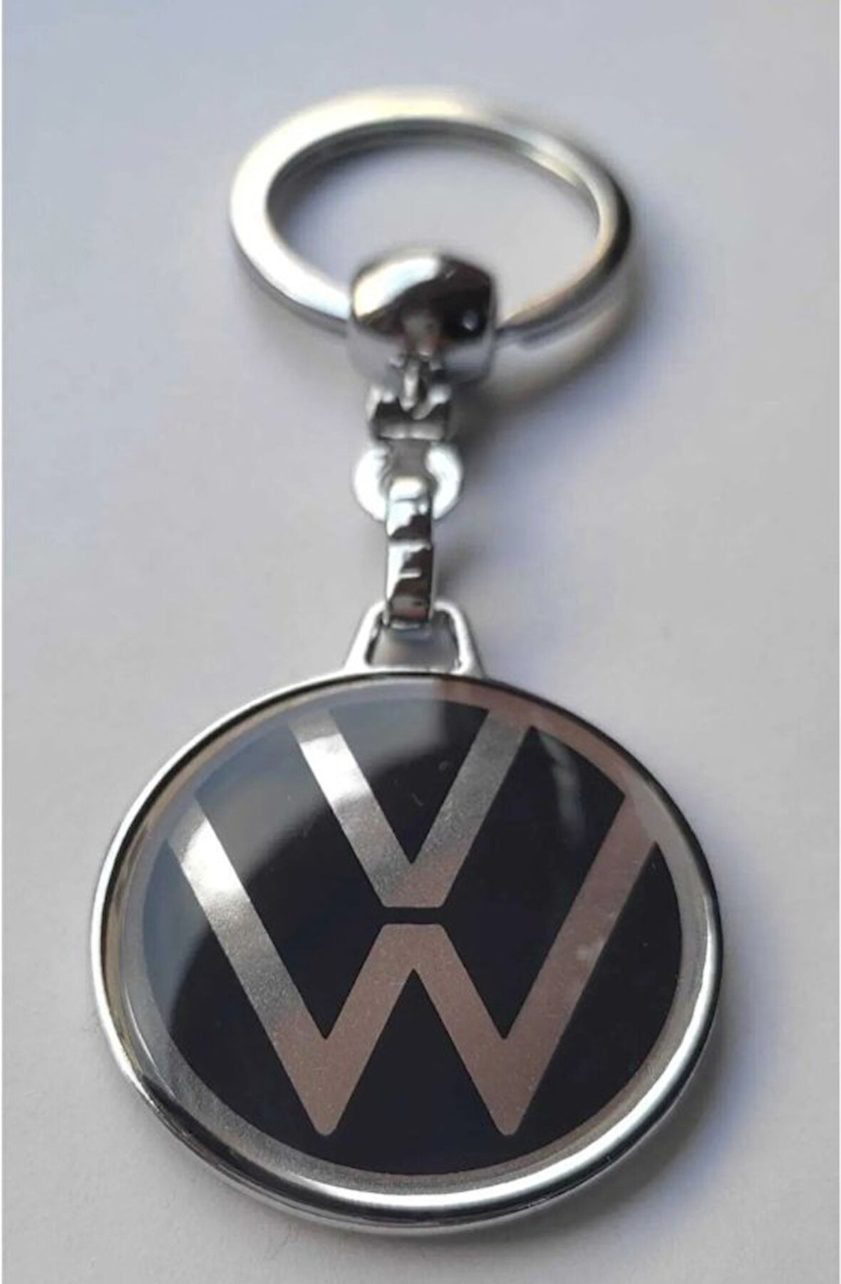Volkswagen Logolu Damla Etiket Metal Otomobil Anahtarlığı Yeni Logo Çift Taraflı 1.KALİTE