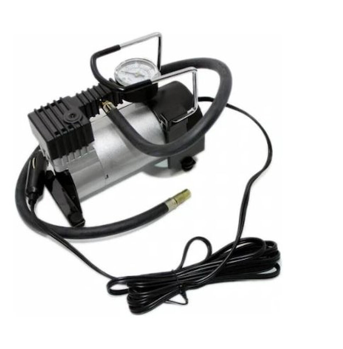 Sentinel Oto Araç Araba Lastik Şişirme Hava Kompresörü Metal Tek Pistonlu 12v-13,5v KÜÇÜK BOY