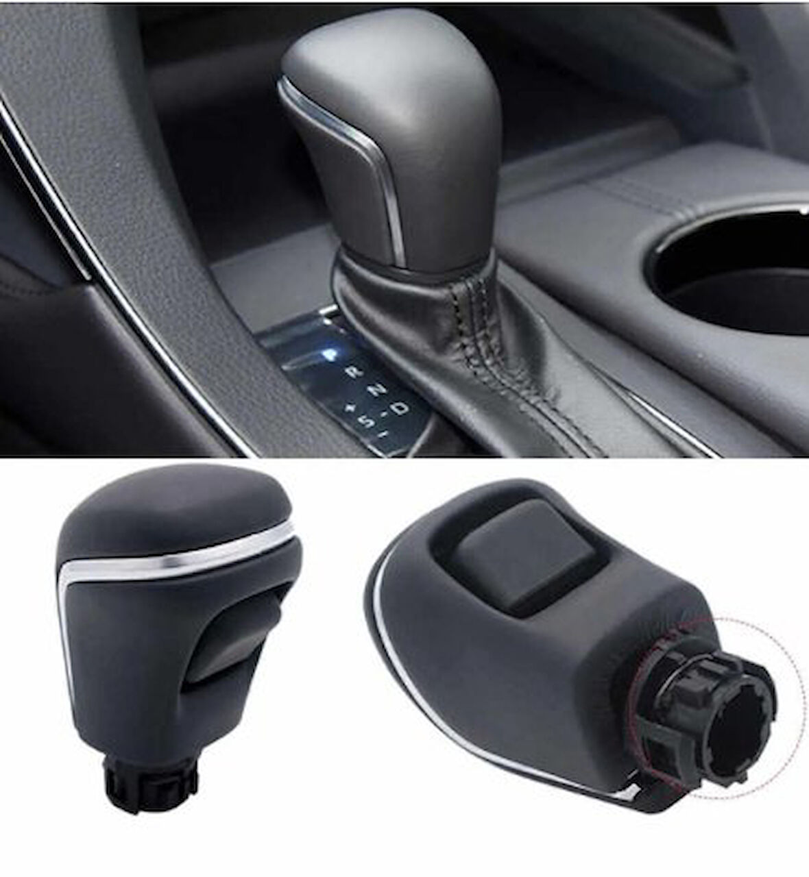  Toyota Uyumlu Corolla Camry Otomatik Vites Topuzu 2019-2025 PÜRÜZSÜZ DERİ