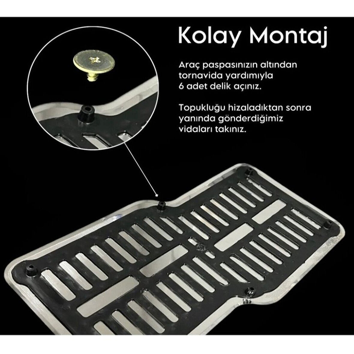 Topukluk Metal Siyah (Paspas Üzeri) TÜM MARKA MODELLERE UYGUNDUR
