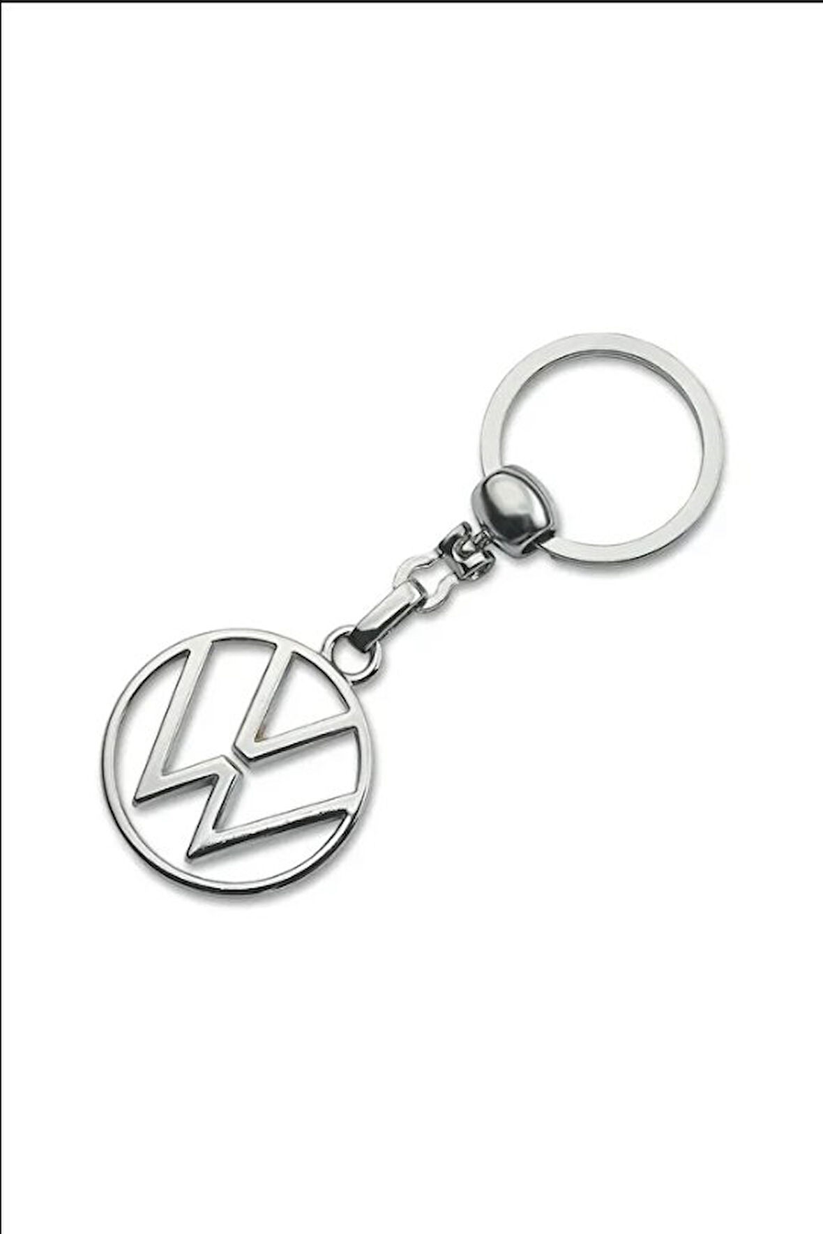 Volkswagen Yeni Logo Metal Otomobil Anahtarlığı - Krom Kaplamalı A KALİTE 1 ADET
