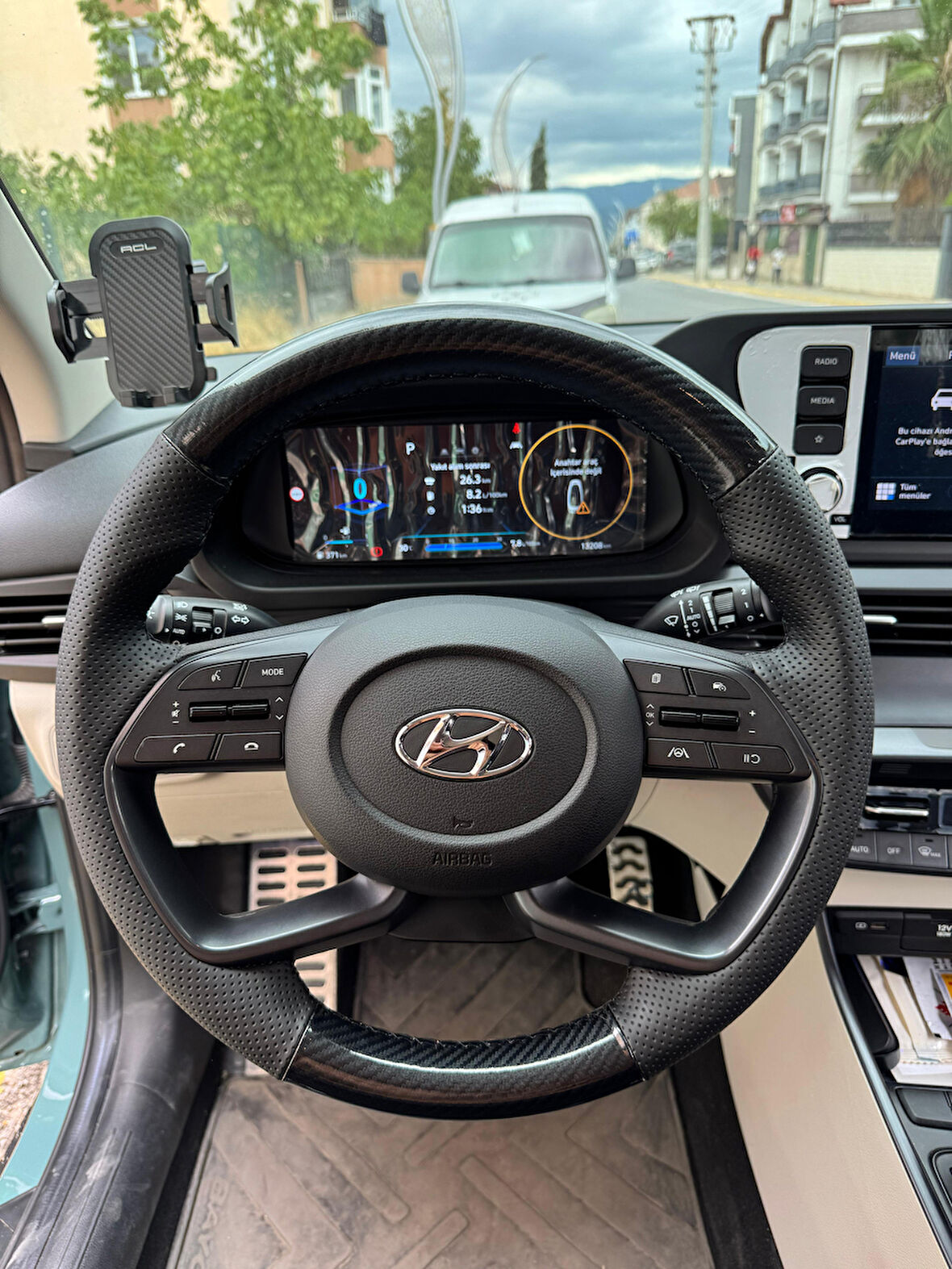 Hyundai İ20 2020-2025 Araca Özel Direksiyon Kılıfı (F1 OLMAYAN Araçlara Uyumludur)