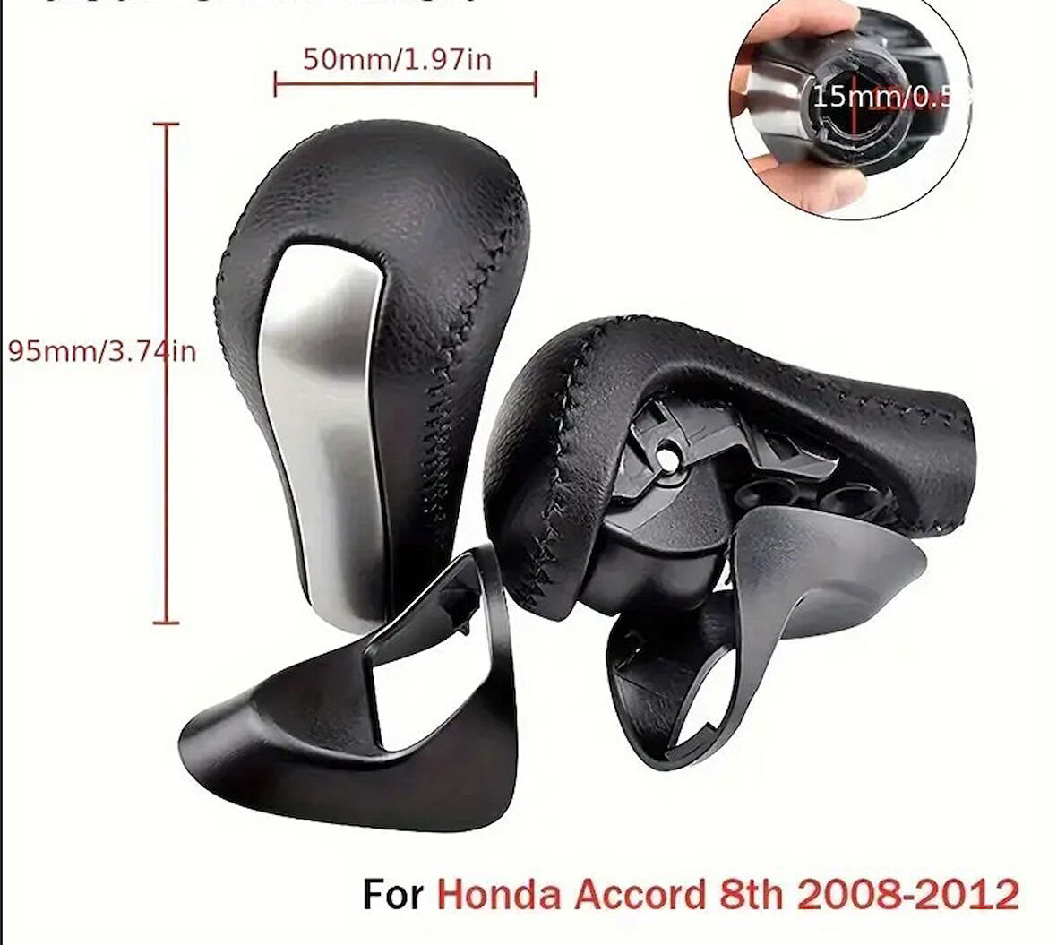 HONDA Accord 8. Nesil 2008-2012 Otomatik Vites Topuzu Deri Kaplamalı