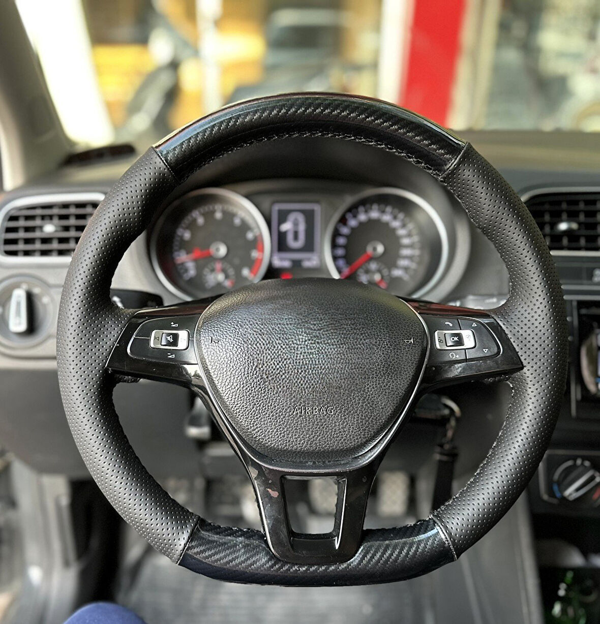 Golf 7 Jetta Passat Tiguan Polo F1 Araca Özel Direksiyon Kılıfı AÇIKLAMIMIZI OKUYUNUZ!