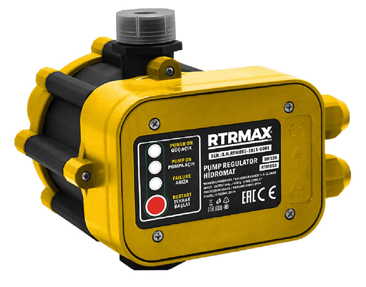 RTRMAX HİDROMAT 1.5 - 2.2 BAR 1'' DOKUNMATİK