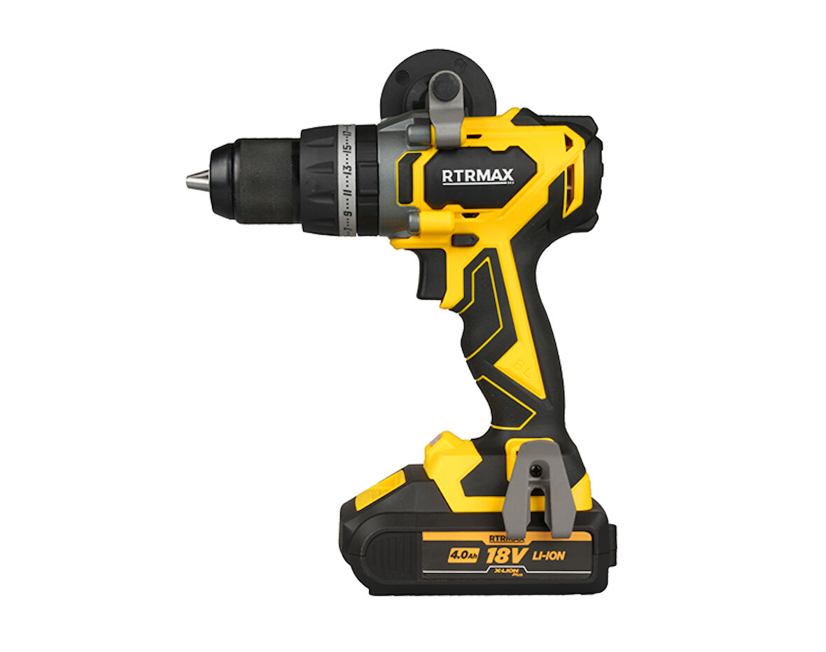 RTRMAX KÖMÜRSÜZ AKÜLÜ DARBELİ MATKAP 70 NM 2*4 AH PLUS AKÜ X-LİON