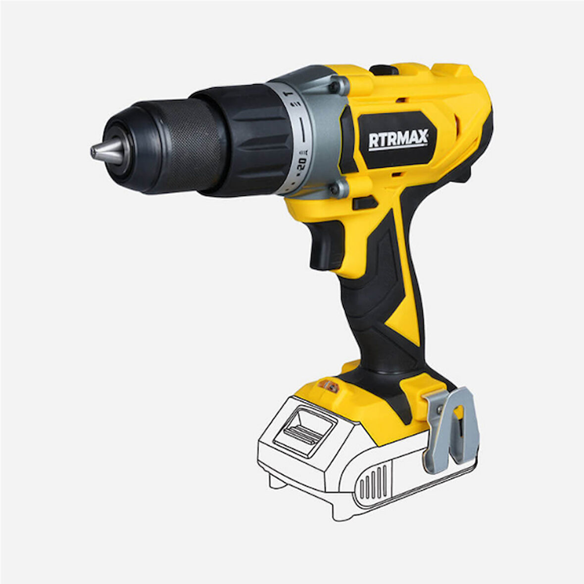 RTRMAX AKÜLÜ DARBELİ MATKAP 50 NM(AKÜSÜZ) X-LİON