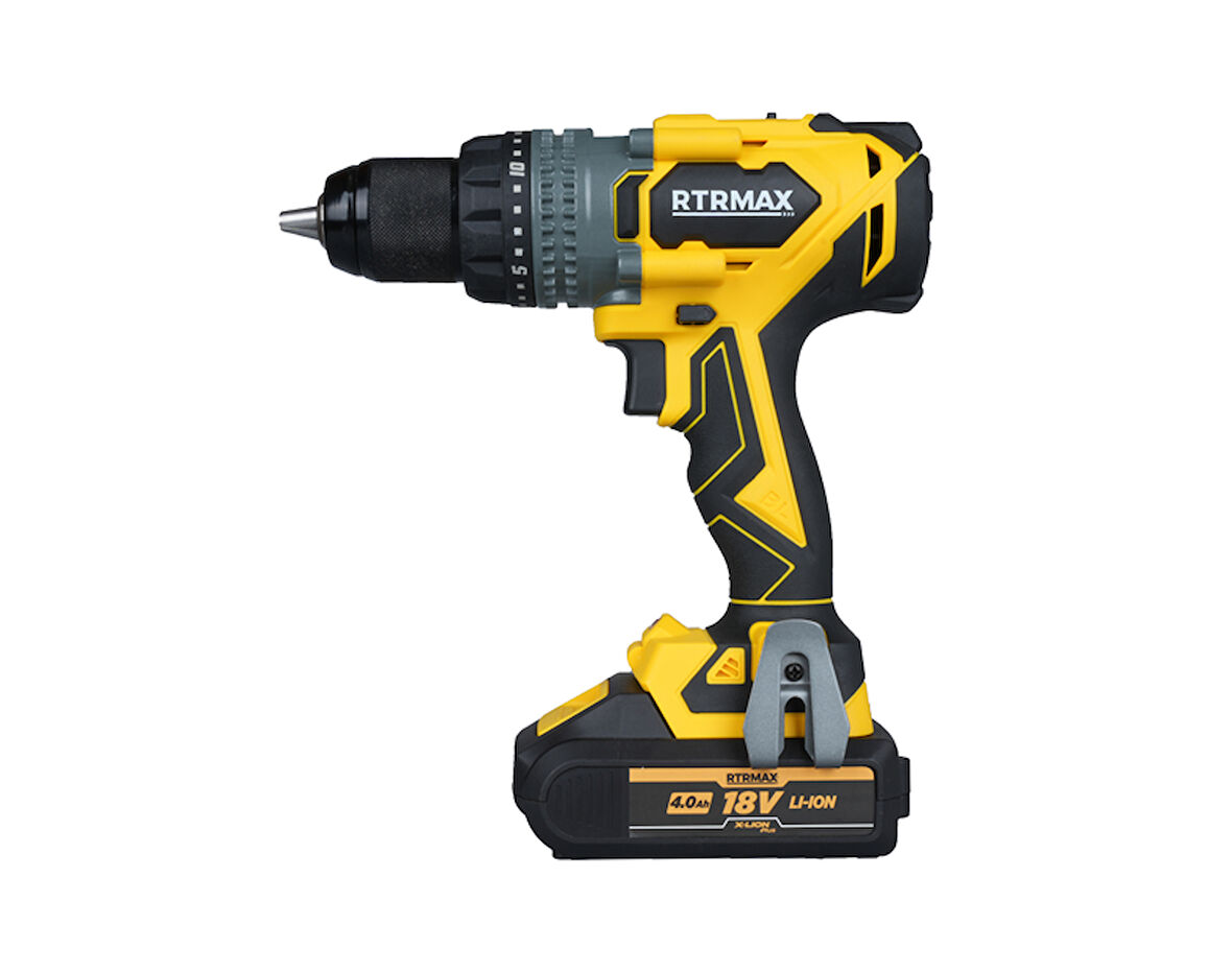 RTRMAX KÖMÜRSÜZ AKÜLÜ DARBELİ MATKAP 150 NM 2*4 AH PLUS AKÜ X-LİON